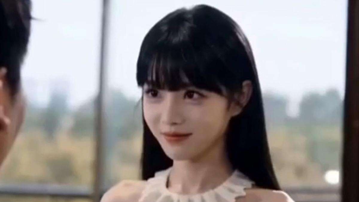 性转魅魔格纹裙装居家场景
