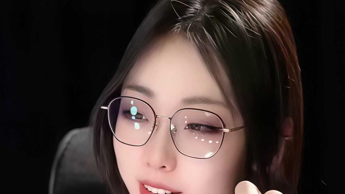 灌注大白菜金丝眼镜直播造型