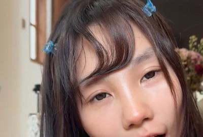 Bunny_Una厨房场景中的面部近景