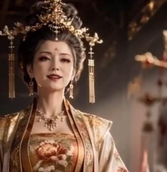 权臣是我心上人中的凤冠夫人正面近景