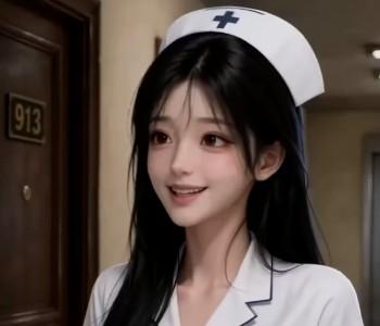 收租老汉中沙丽丽站在公寓走廊
